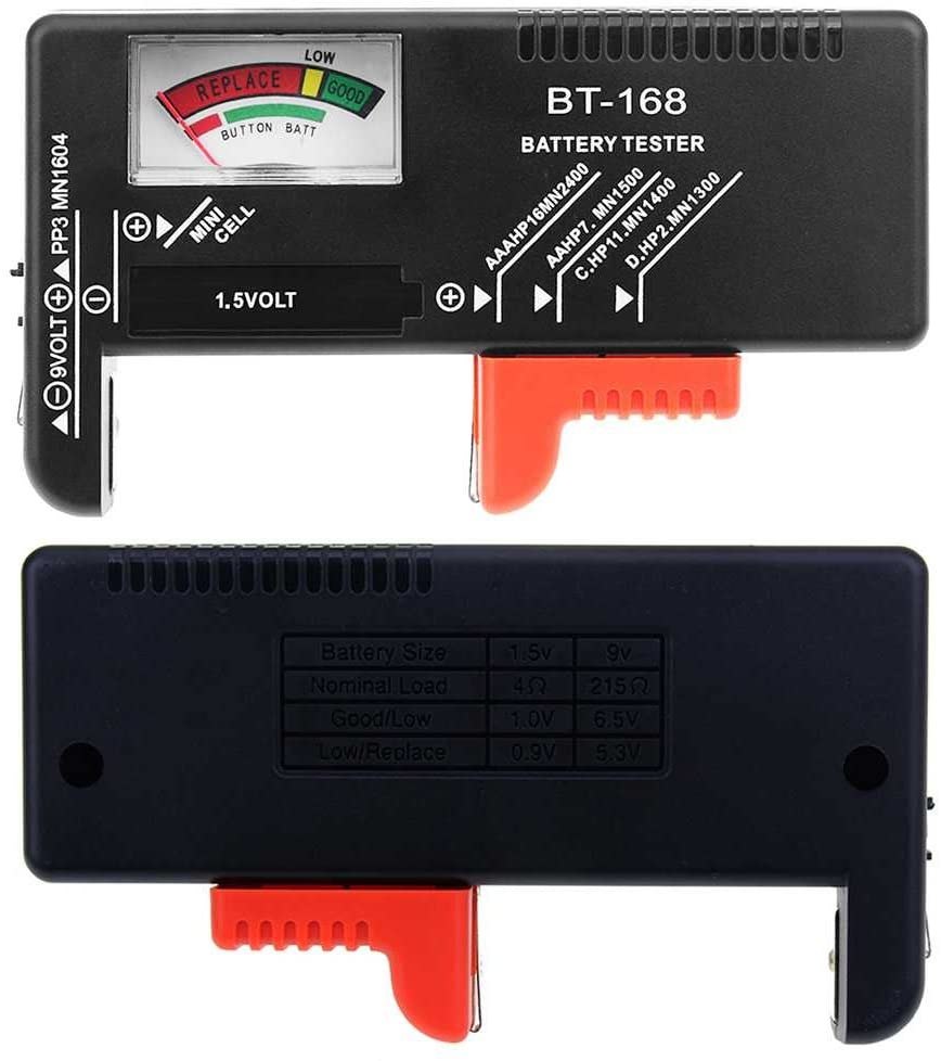 Comprobador de batería digital universal para pilas AA AAA de 9 V BT-168 de varios tamaños 