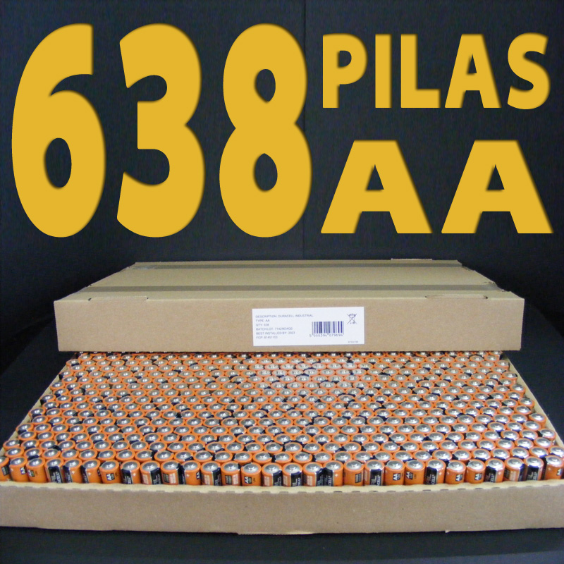 Pilas alcalinas Duracell Industrial LR06 (AA) en BULK