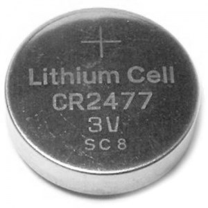Pila de botón de litio CR2477